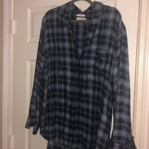 Plaid boyfriend style shirt